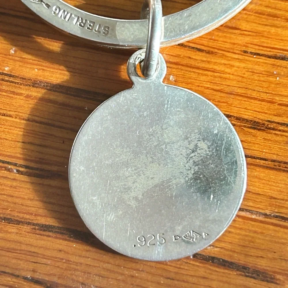 Signed Sterling Silver 925 Keychain Golf Ball Design Arrow Logo Artisan